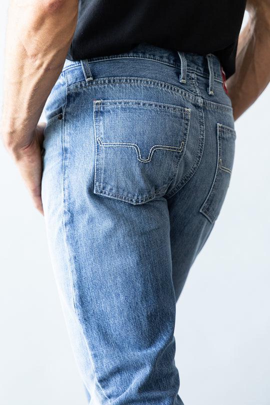 MENS KIMES JEANS - JAMES MID WASH