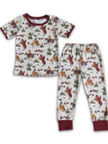 SHORT SLEEVE WESTERN PRINT BABY/KIDS PAJAMAS