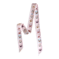 Postal Field Study Twilly Scarf in Almond: Vintage Western Satin Chiffon Scarf