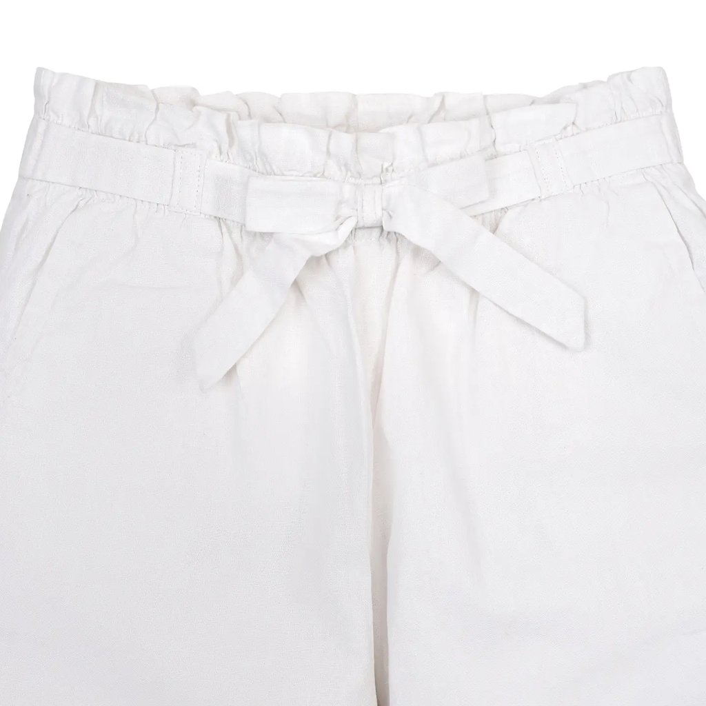 Linen Paper Bag Tie-Waist Pant