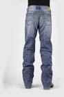 MENS JEAN 1520 FIT STANDARD STRAIGHT LEG MED WASH W/BACK KNEE TACKING 11-004-1520-0030 BU