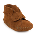 MINNETONKA Infant Baby Suede Fringe Bootie with Strap