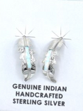 Navajo Handmade Opal Earrings-Allen Barney