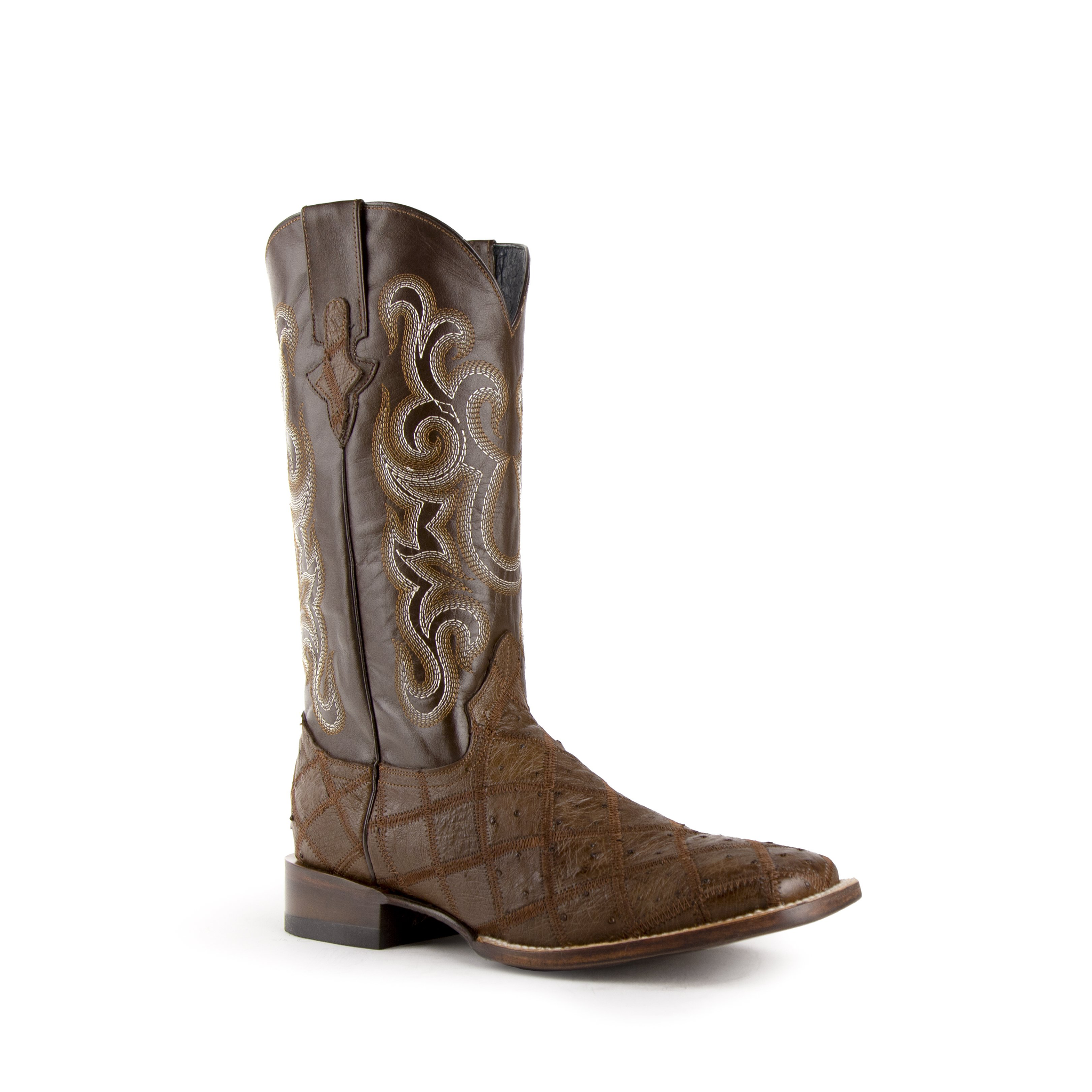Men's Pinto Patchwork Kgo/Choc S-Toe
