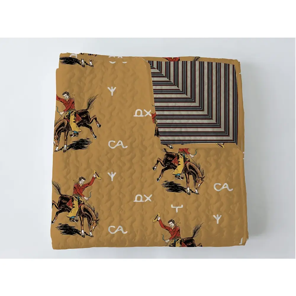 Lazy J Gold Baby Blanket