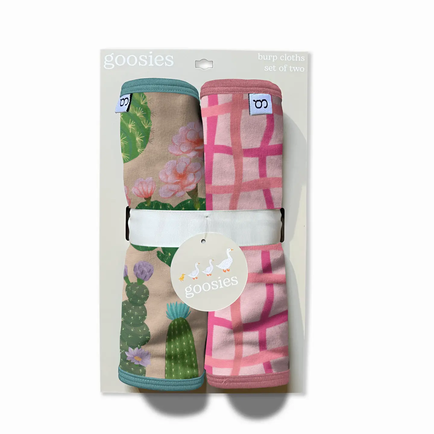 Cactus Flowers Burp Cloth Sets