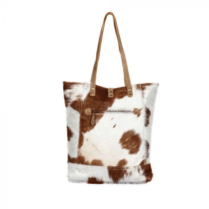 Myra Chestnut Hairon tote Bag - S-1285