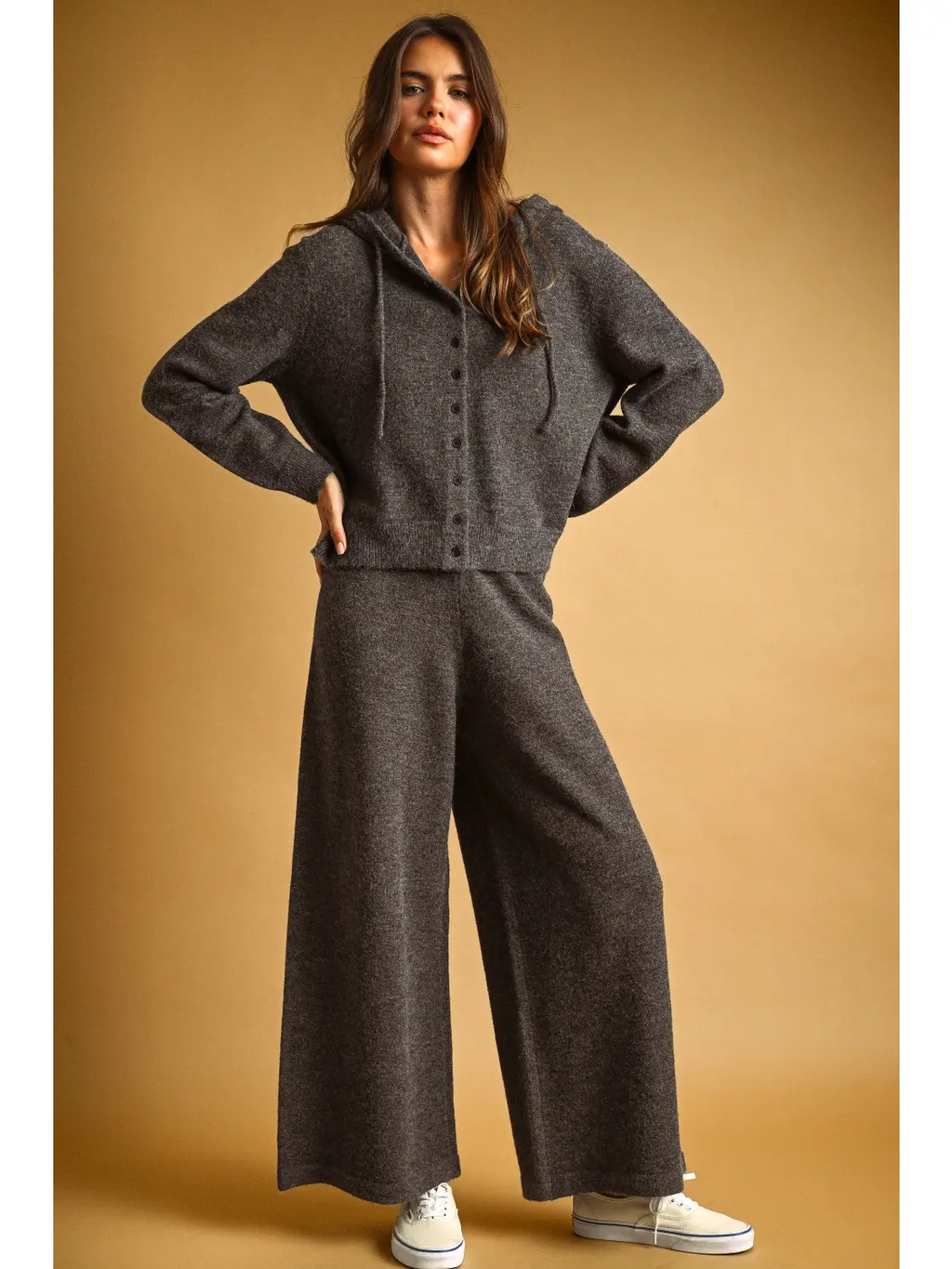 Relaxed Sweater Knit Trouser