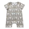 LONGHORN & CACTUS SHORT SLEEVE ROMPER - GREEN