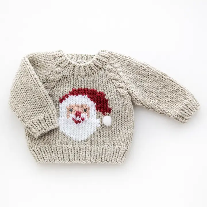Jolly Santa Sweater Oatmeal For Baby & Toddler