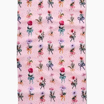 Bows and Dots Tea Towel