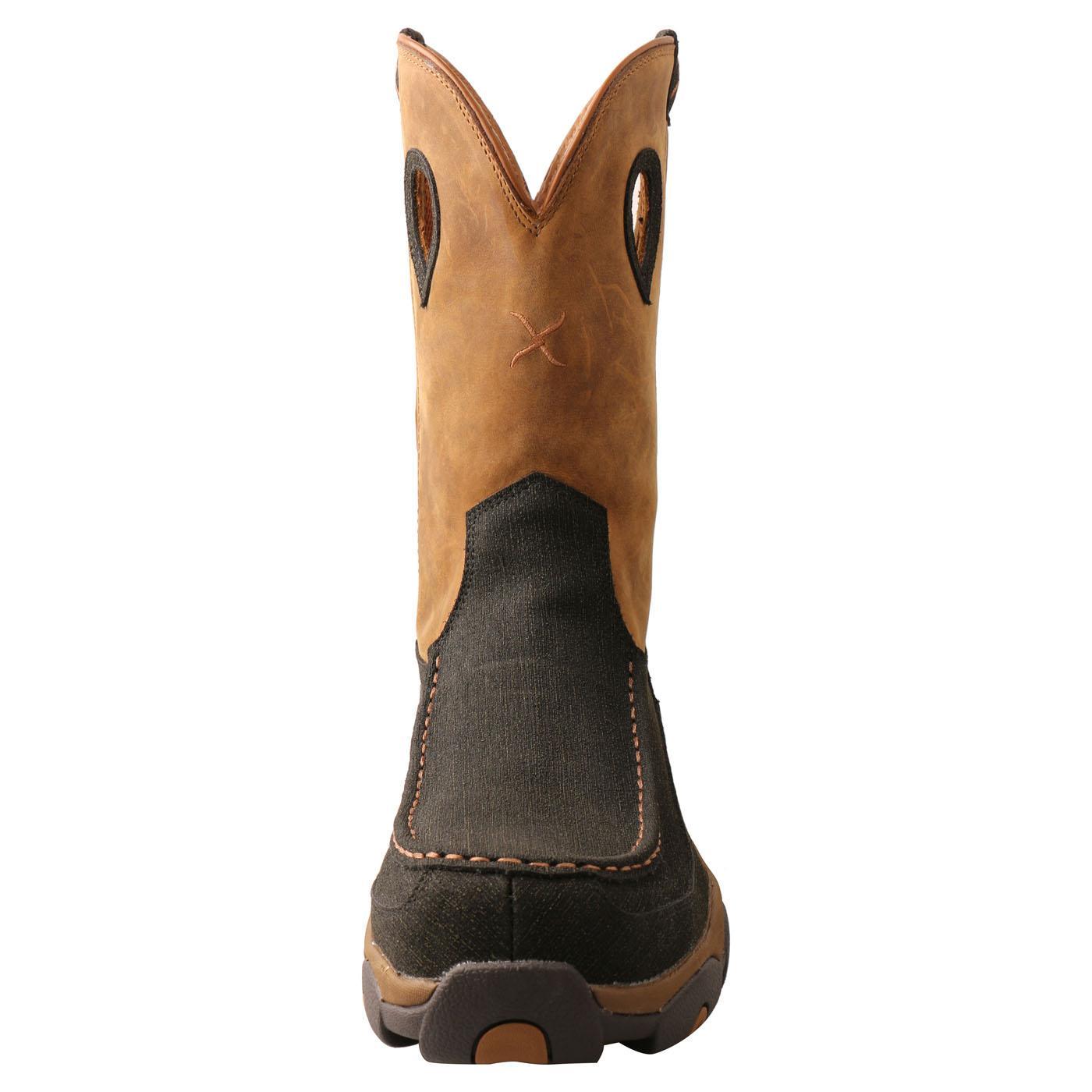 11" Work Pull On Hiker Boot - Charcoal & Tan MHKBN01