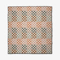 Autumn Checkers Beach Blanket
