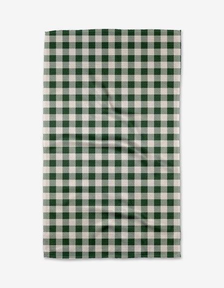 Christmas Gingham Kitchen Tea Towel