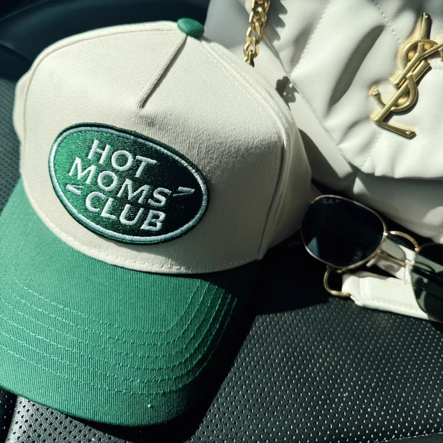 Hot Moms Club - Green Vintage Trucker Hat