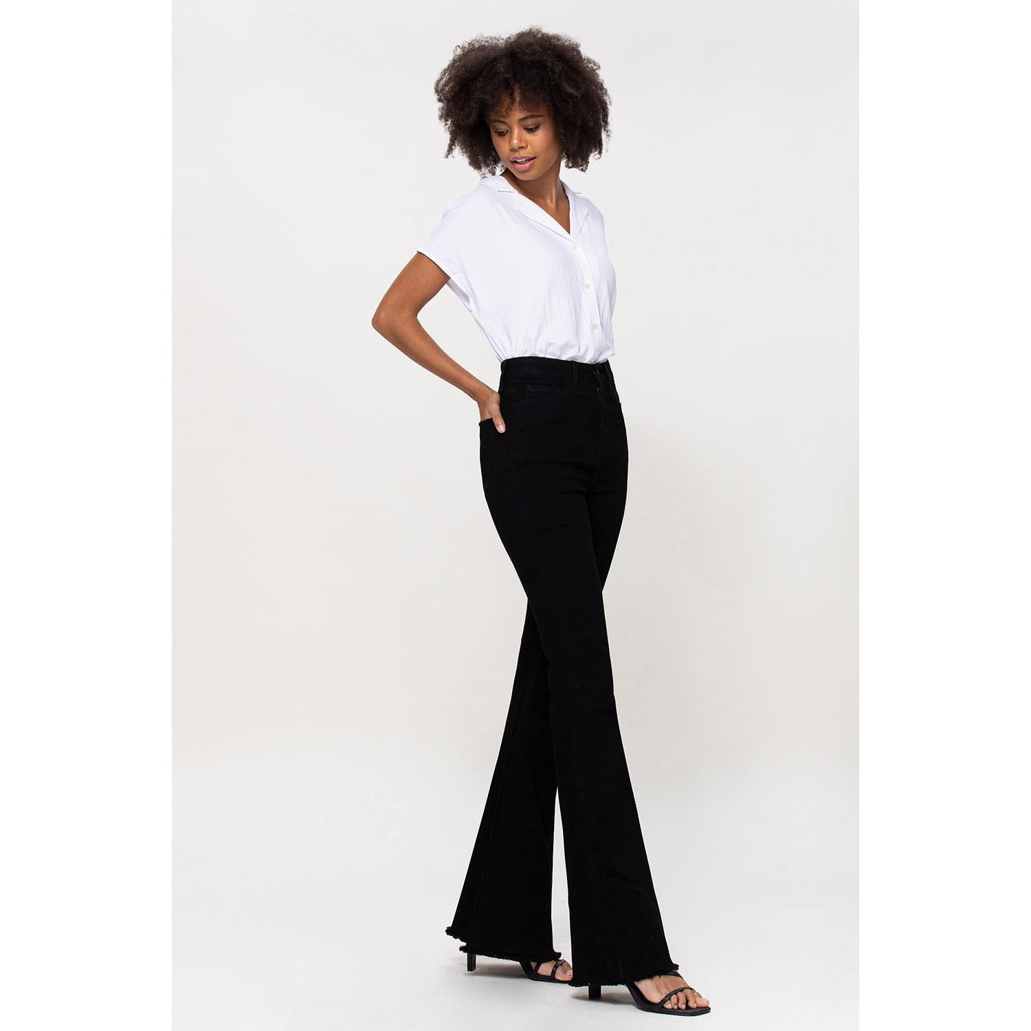 SUPER HIGH RISE SUPER FLARE - JET BLACK