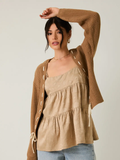 Tie Detail Sweater Cover Up