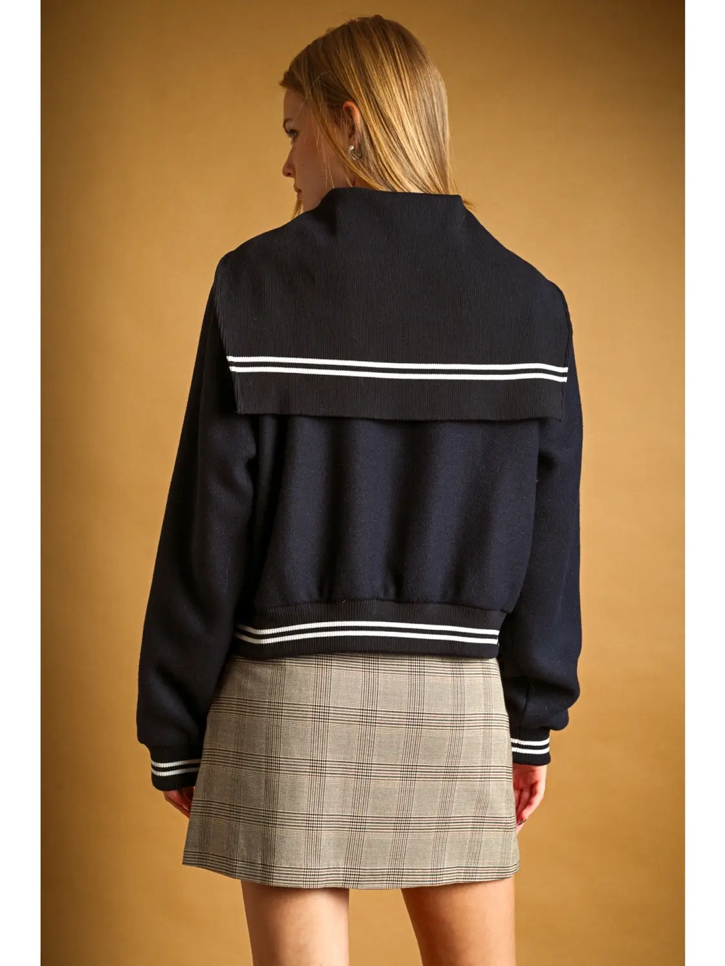 Sailor Collar Bomber Jacket