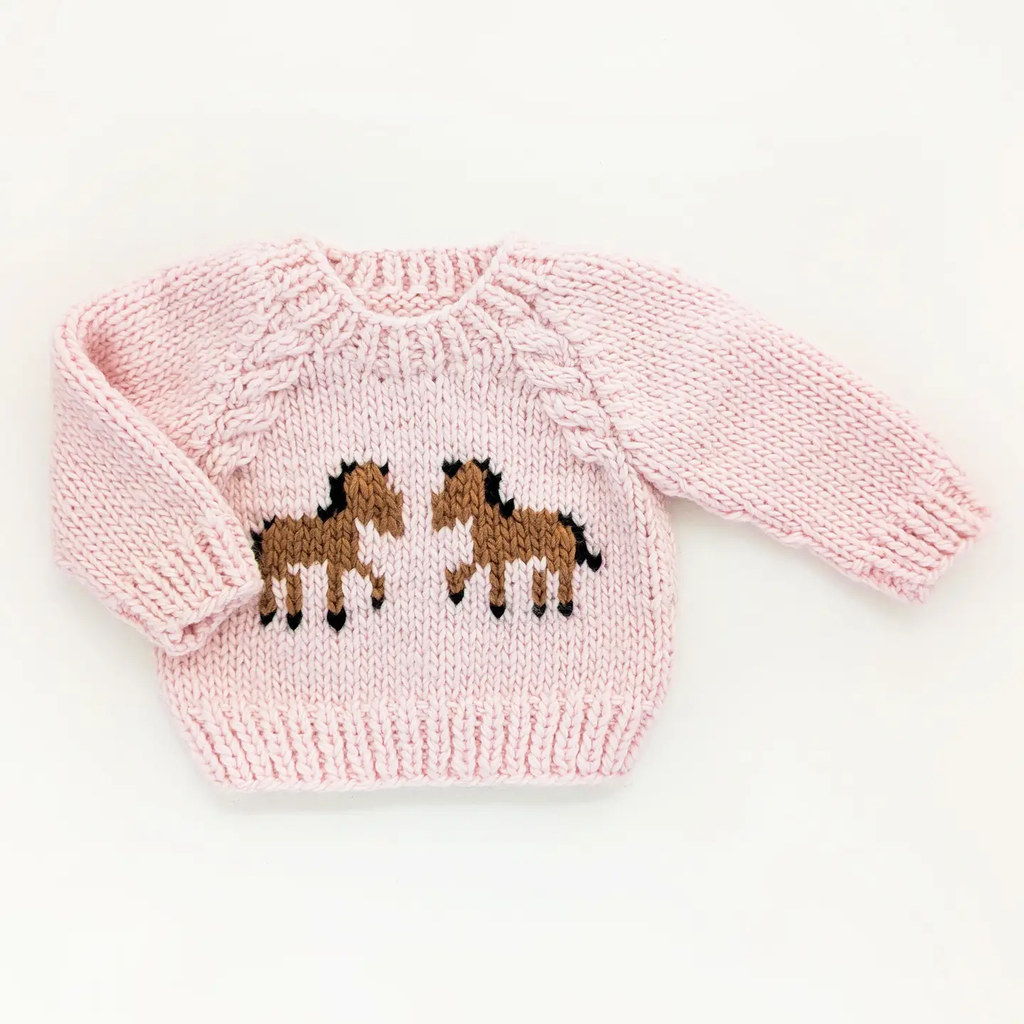 Pony Sweater Blush For Baby & Toddler