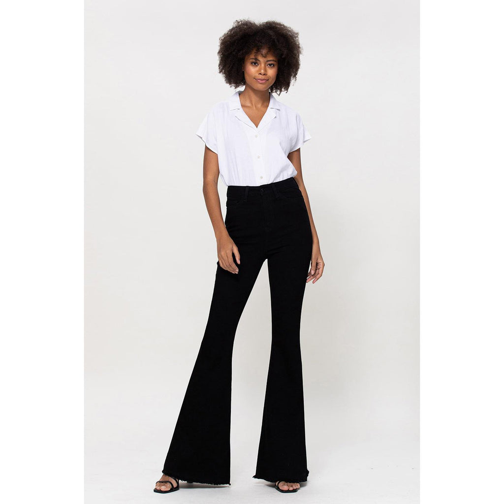 SUPER HIGH RISE SUPER FLARE - JET BLACK