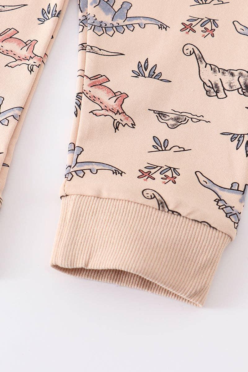 DINOSAUR PRINT SET - WHITE