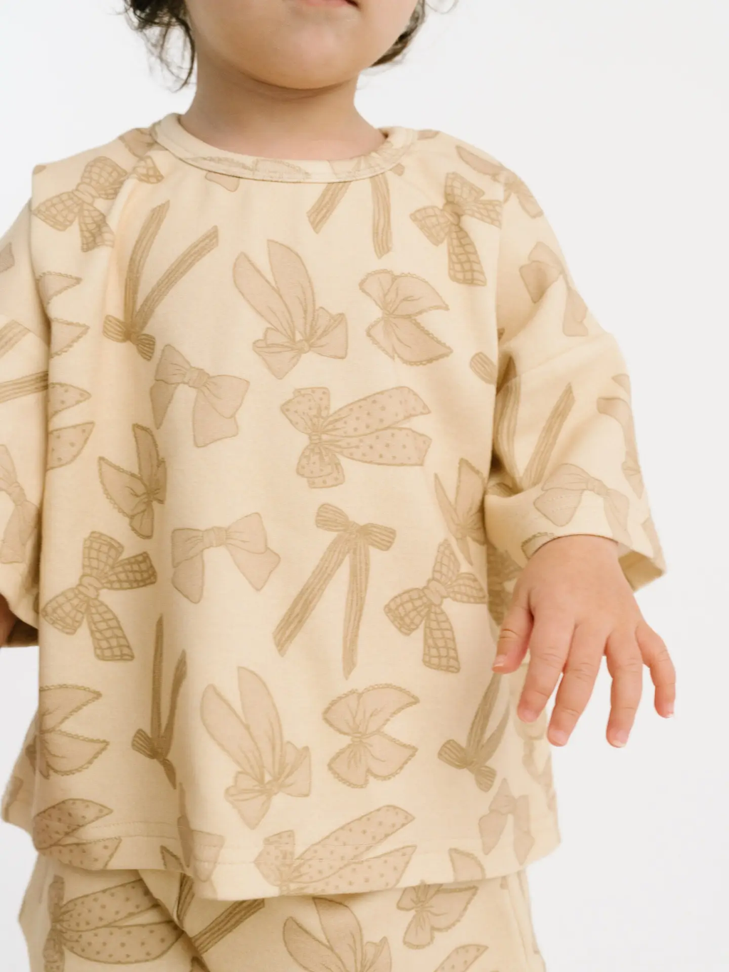 Neutral Bows Slouchy Set