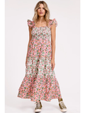 Wild Cherry Smocked Maxi Dress
