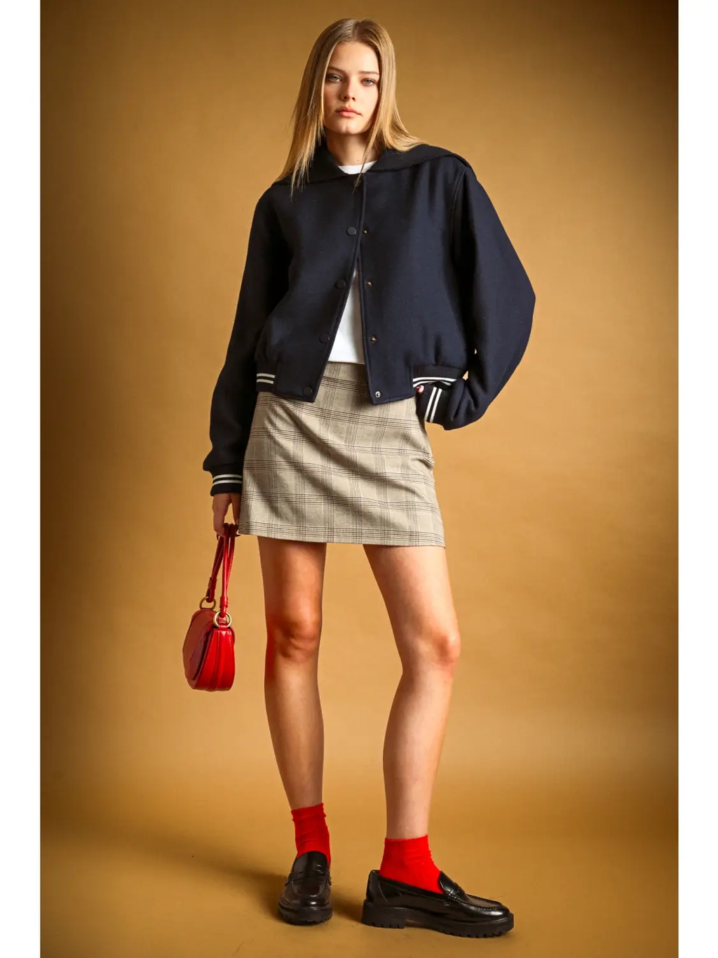 Sailor Collar Bomber Jacket
