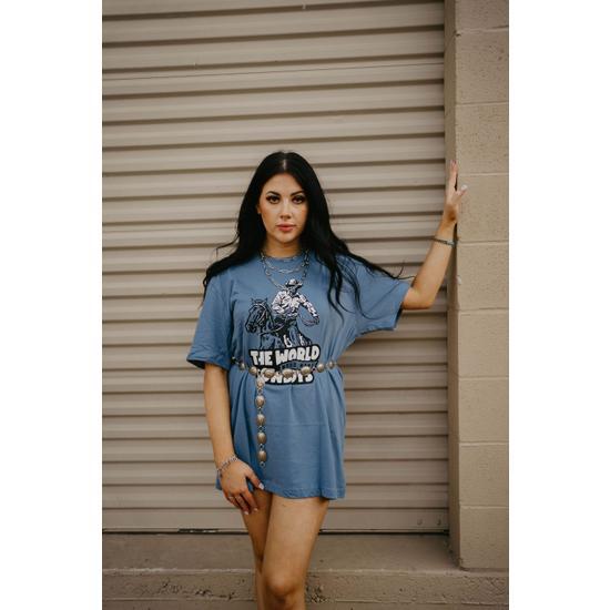 WORLD NEEDS MORE COWBOYS WESTERN T SHIRT