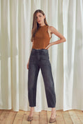 ULTRA HIGH RISE BALLOON JEAN - GRANITE
