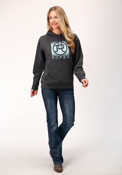 WOMENS OUTERWEAR   ROPER LADIES L/S SWEATSHIRT W/HOOD - 03-098-0300-6617
