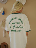 All Hat & No Cattle Ringer T-Shirt (Front + Back)