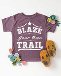 Kids Blaze Your Own Trail Graphic Tee