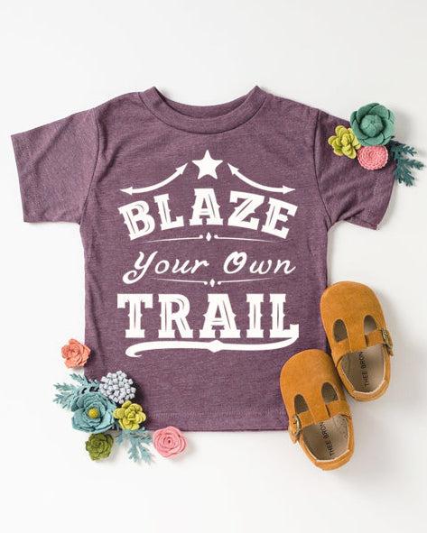 Kids Blaze Your Own Trail Graphic Tee