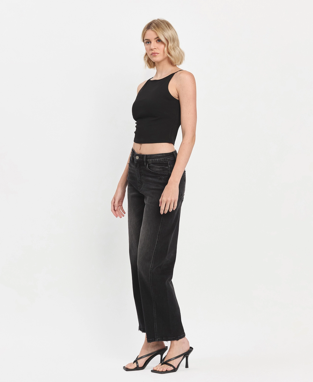 Super High Rise Panel Barrel Jeans - Instant
