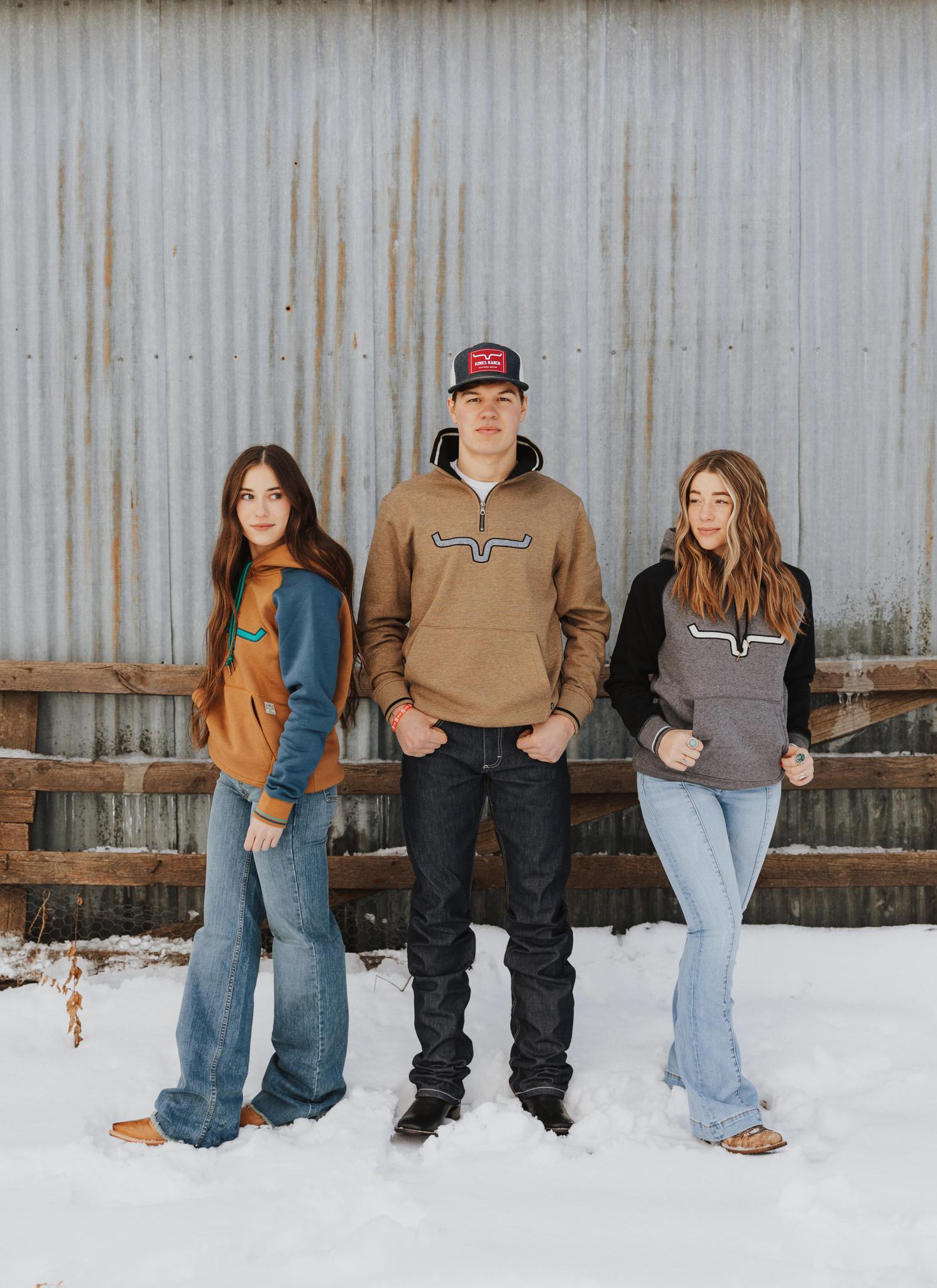 KIMES WOMEN'S AMIGO HOODIE FLEECE - BROWN