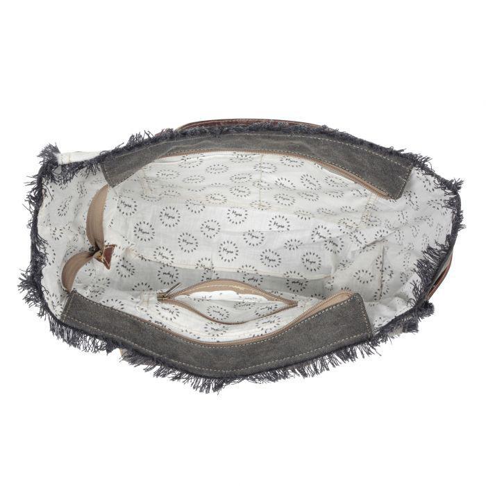 ARTICULATE CANVAS & HAIRON BAG - S-4399