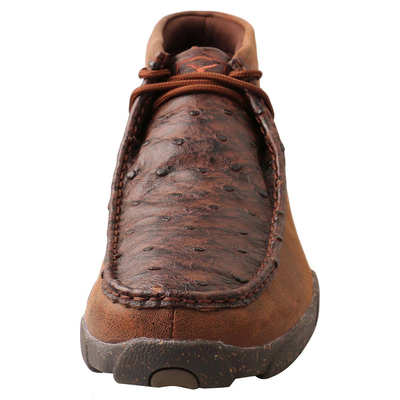 Chukka Driving Moc - Brown & Brown Ostrich MDM0087