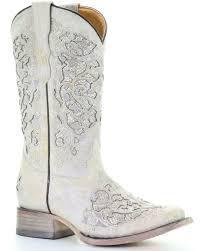 TN WHITE GLITTER INLAY & EMBROIDERY SQ. TOE T0039