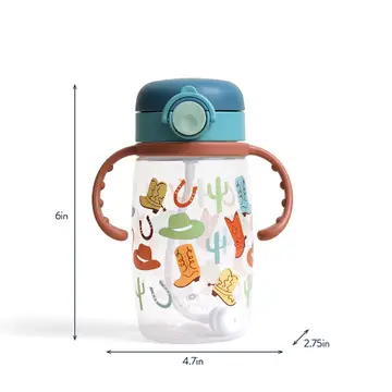 Itzy Sips™ - Straw Cup with Snap-Close Lid - GIDDY UP