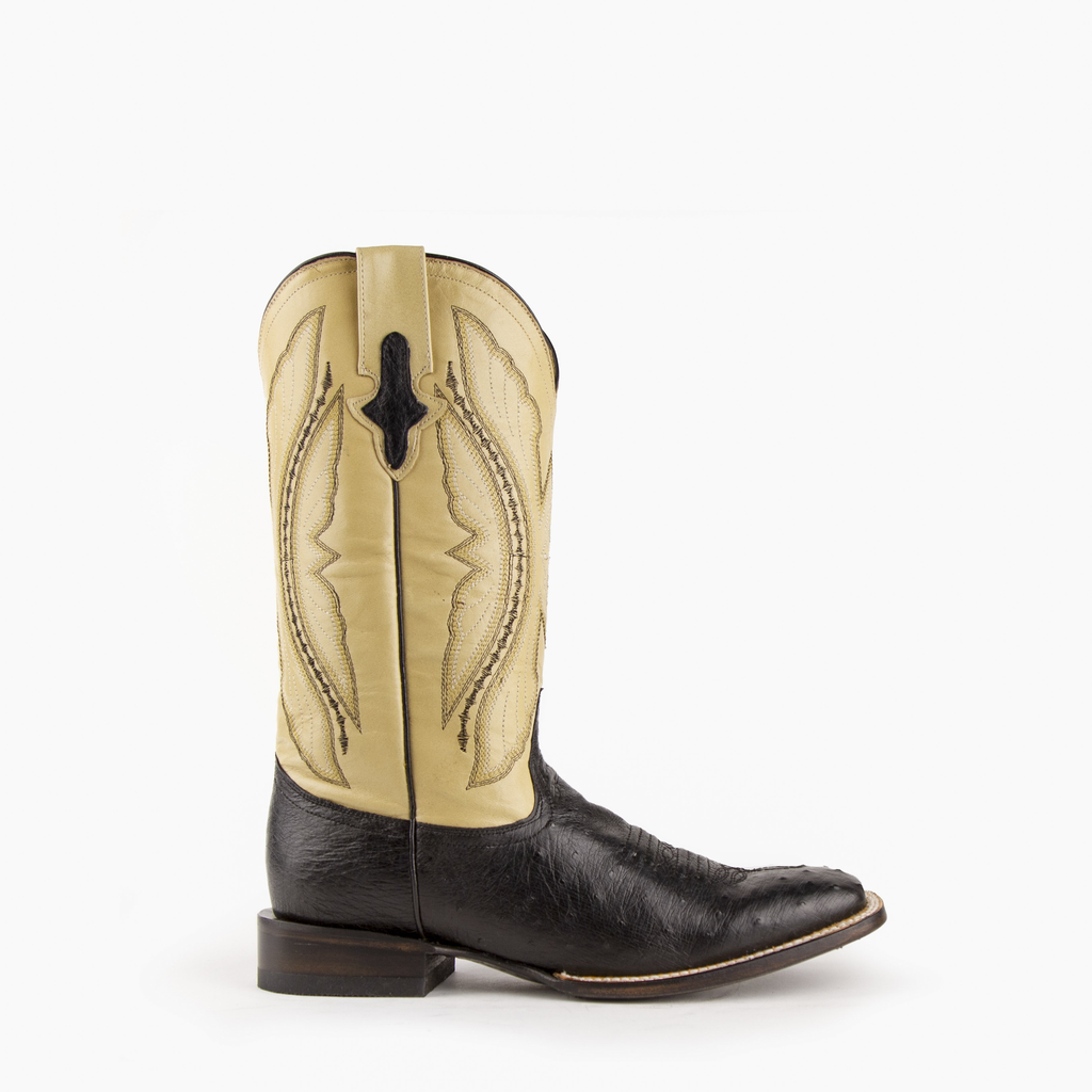 Men's Morgan Ostrich S-Toe Black