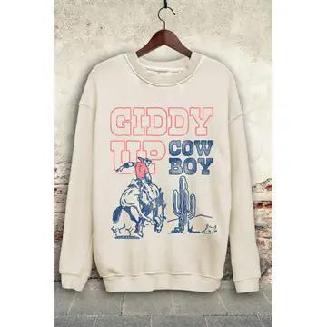 Giddy Up Cowboy Mineral Sweatshirt - Mineral Oatmeal