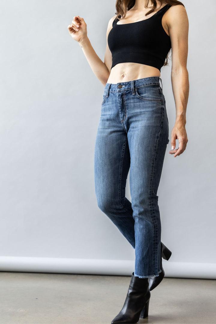 Women's Kimes Monica Cropped Jeans - Mid Wash