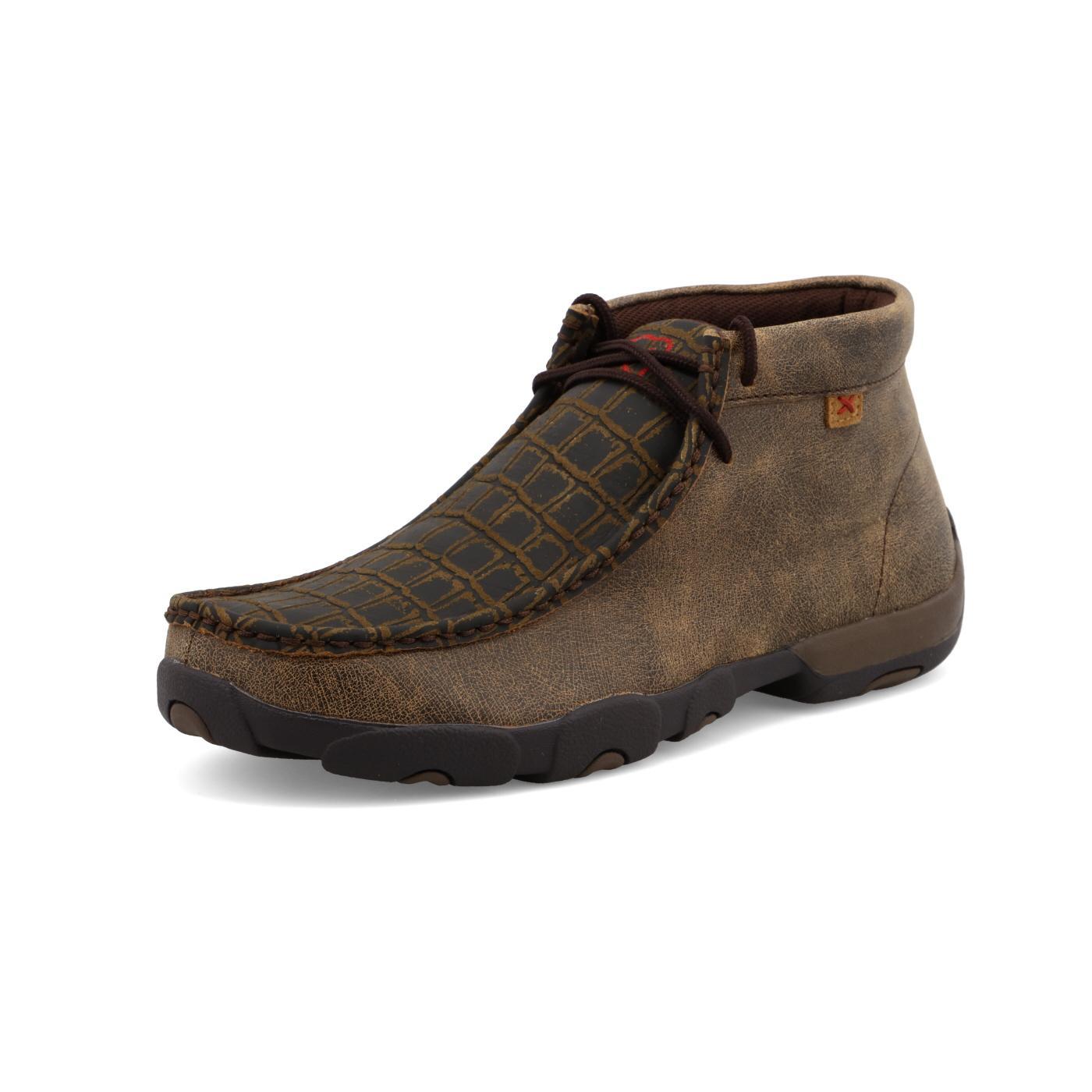 MENS DRIVING MOCCASINS - CAYMAN PRINT/BROWN MDM0067