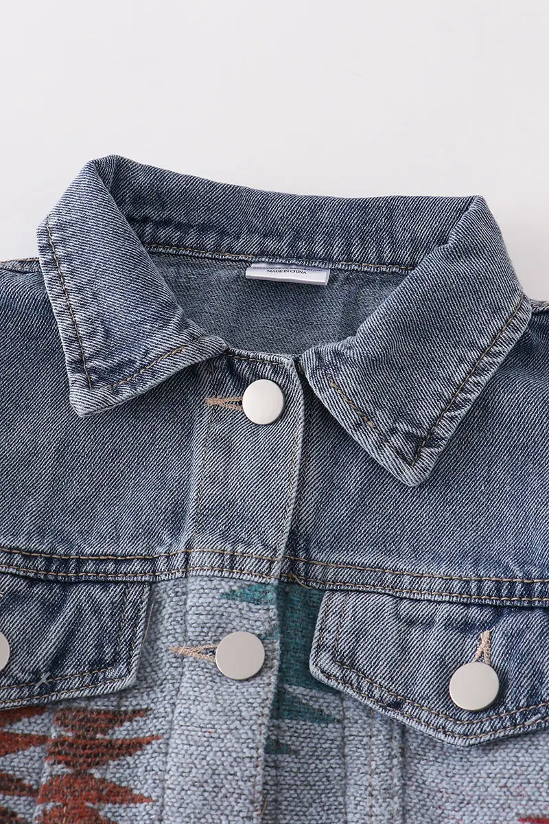 AZTEC DENIM JACKET