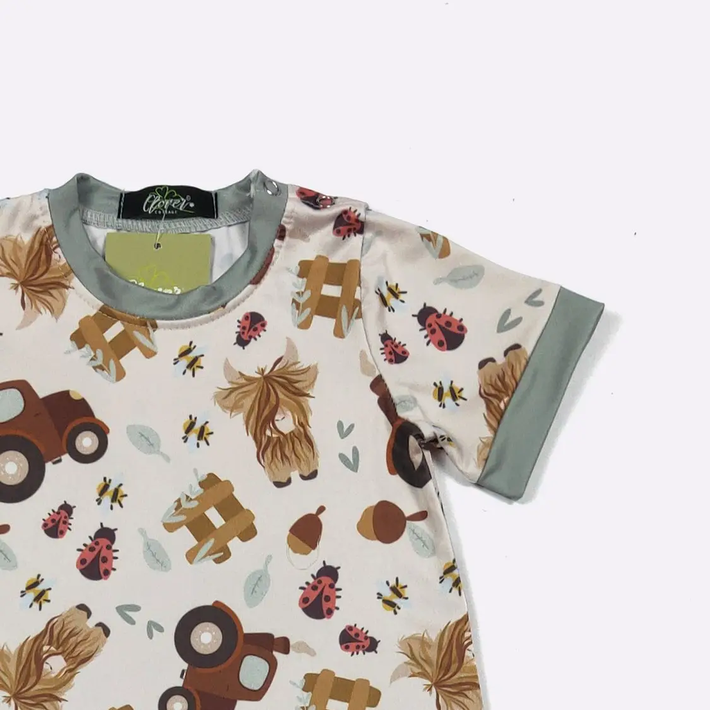 Farmyard Highland Boy Romper
