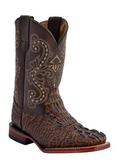Kids Print Caiman Chocolate S-Toe