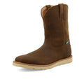 10" Work Pull On Wedge Sole Boot - Distressed Saddle MCBW001
