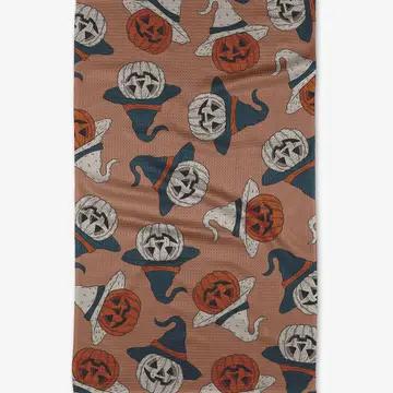 Jack-O'-Lanterns Tea Towel