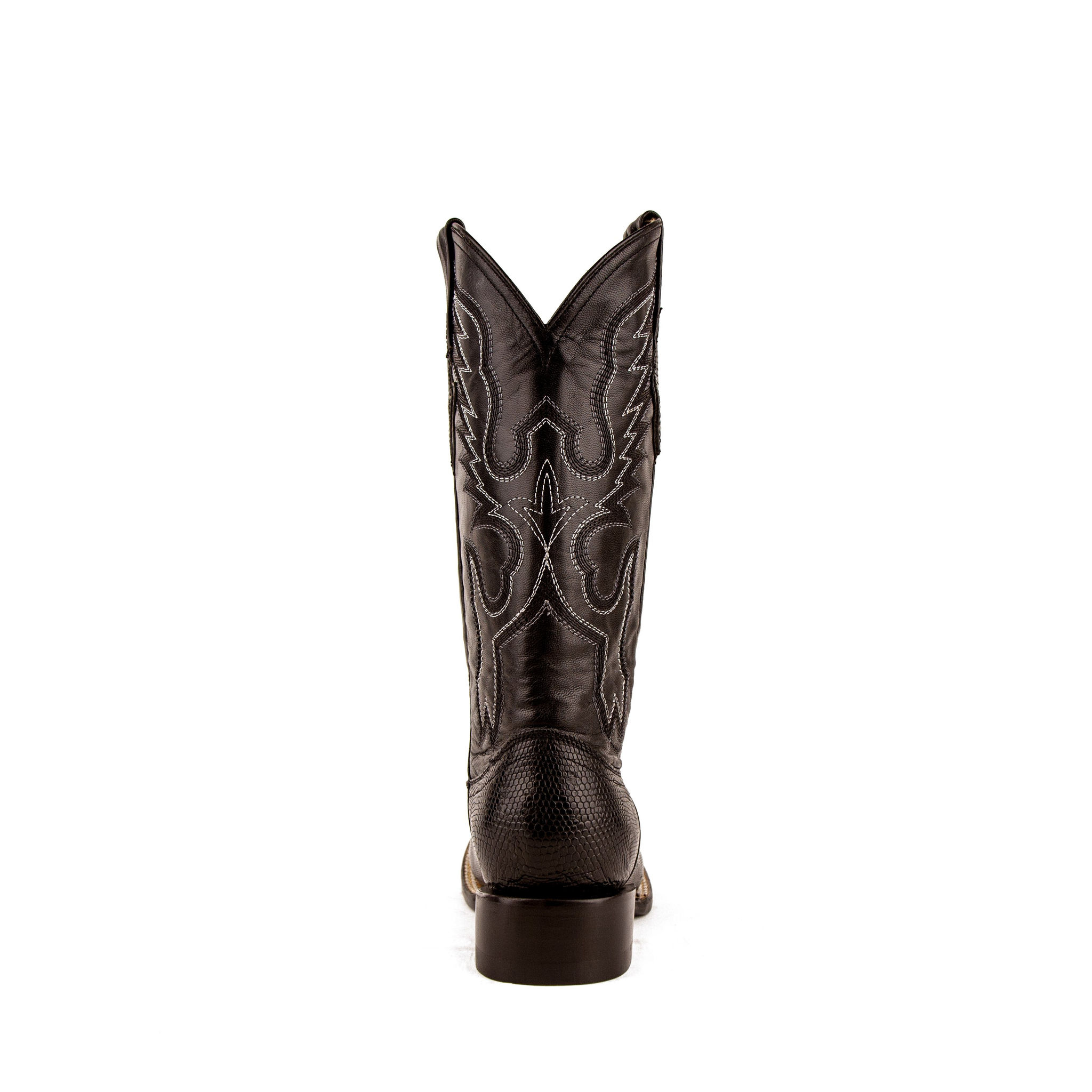 Ladies Teju Lizard S-Toe Black
